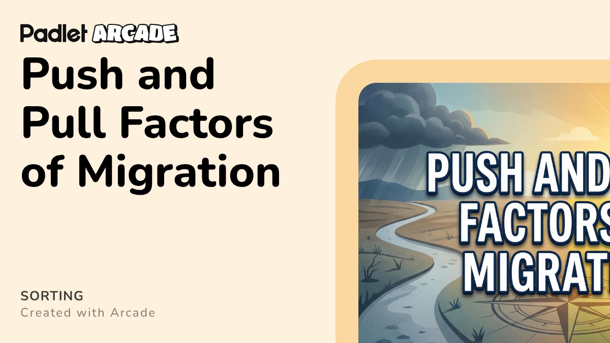 Push and Pull Factors of Migration | Arcade