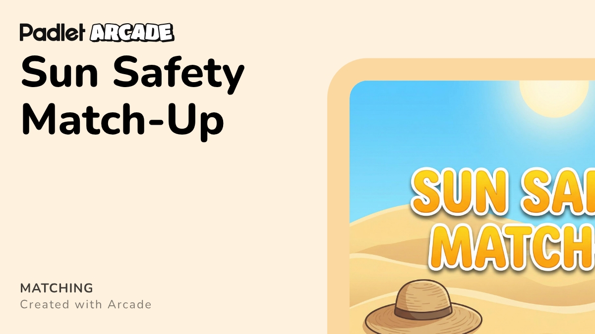 Sun Safety Match-Up | Arcade
