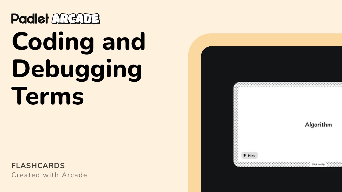 Coding and Debugging Terms | Arcade
