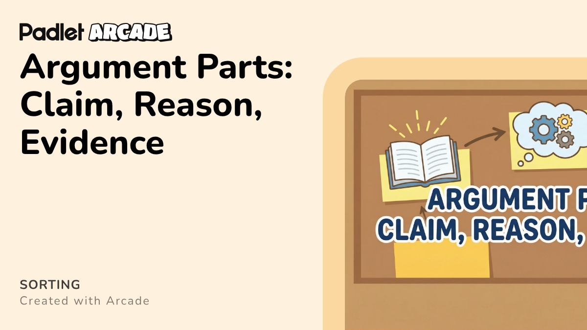 Argument Parts: Claim, Reason, Evidence | Arcade