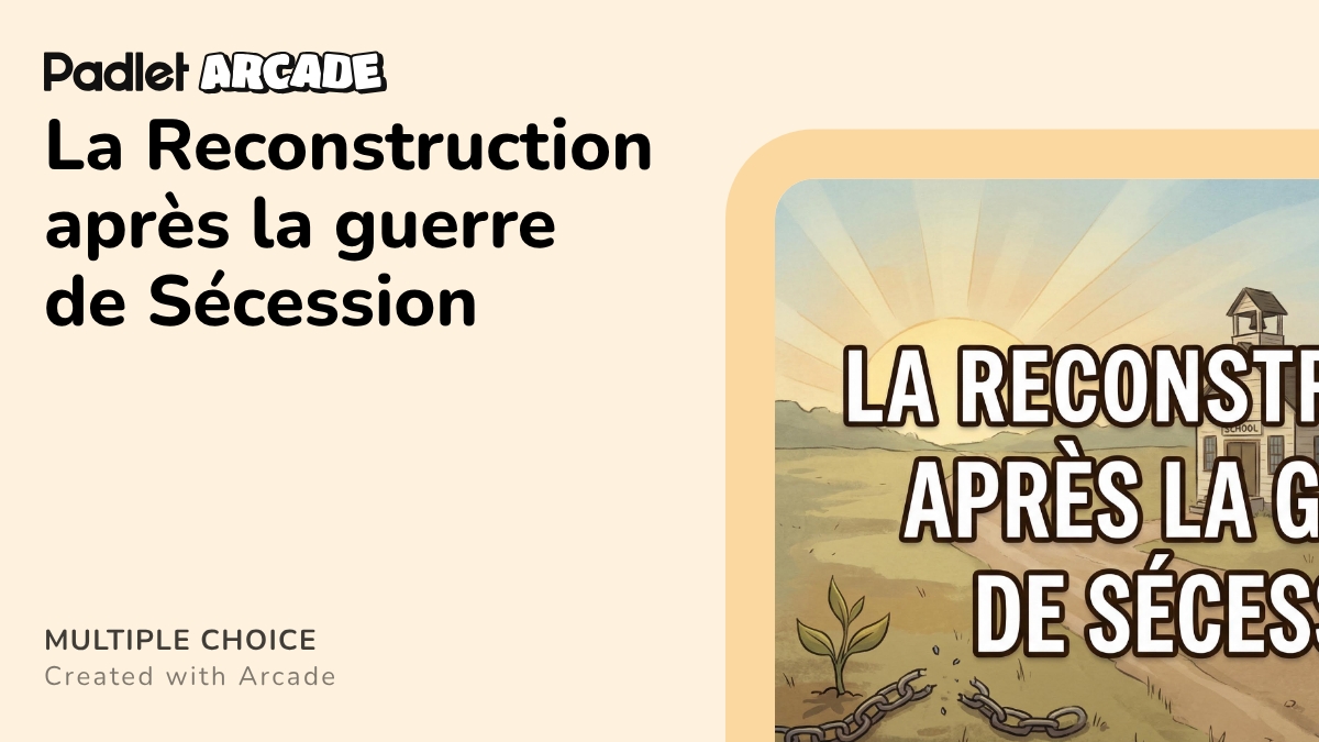 La Reconstruction après la guerre de Sécession | Arcade