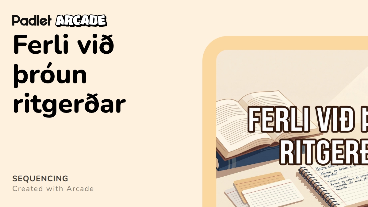 Ferli við þróun ritgerðar | Arcade
