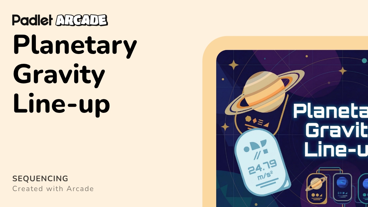 Planetary Gravity Line-up | Arcade