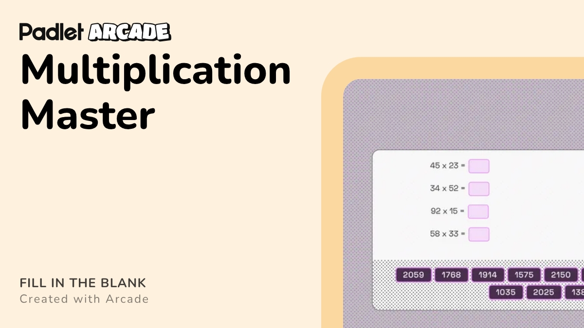 Multiplication Master | Arcade