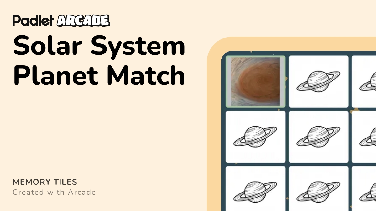 Solar System Planet Match | Arcade