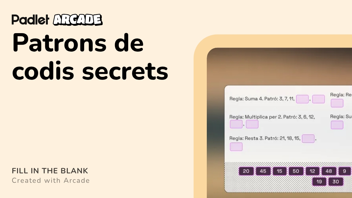 Patrons de codis secrets | Arcade