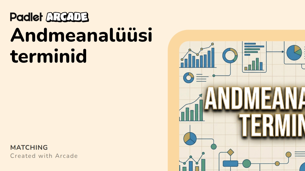 Andmeanalüüsi terminid | Arcade