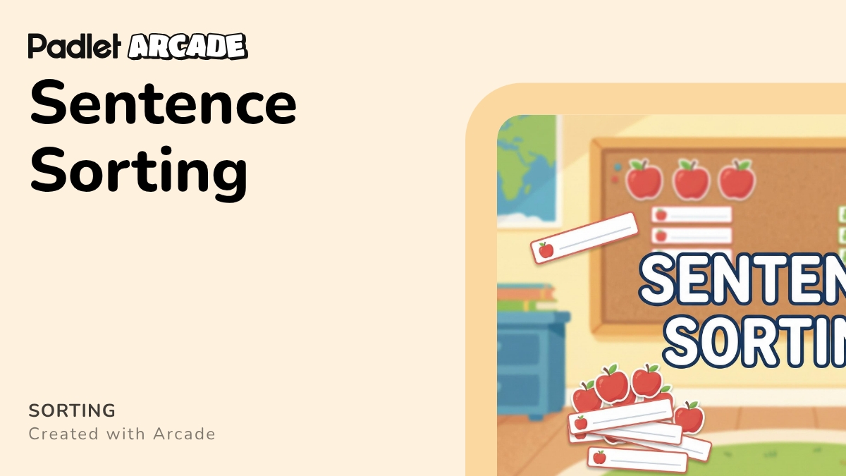 Sentence Sorting | Arcade