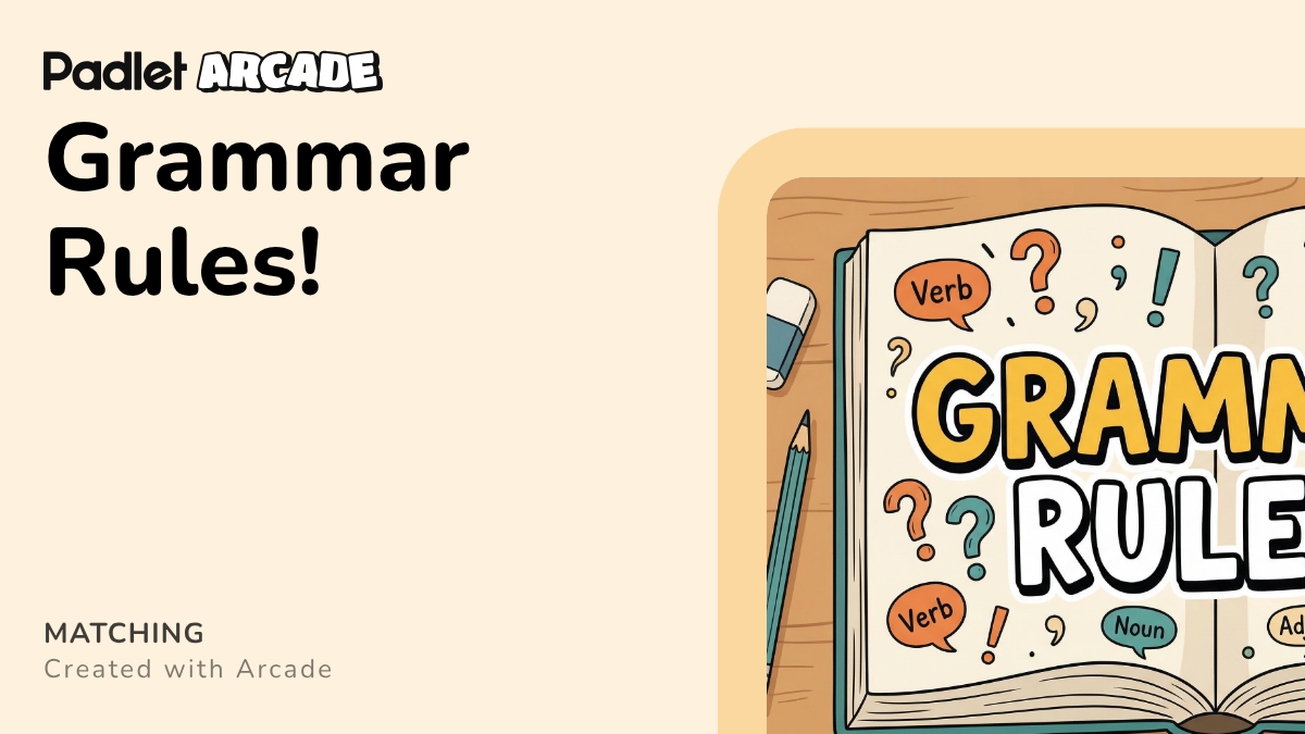 Grammar Rules! | Arcade