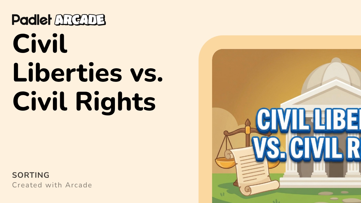 Civil Liberties vs. Civil Rights | Arcade