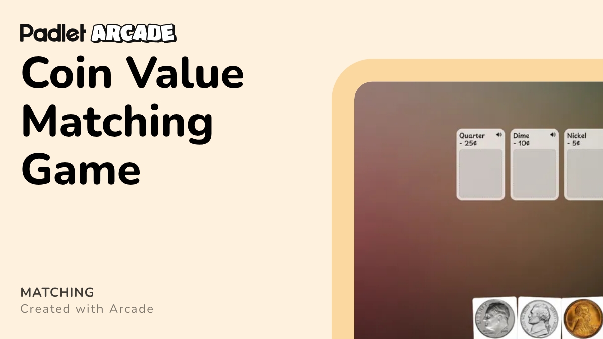 Coin Value Matching Game | Arcade