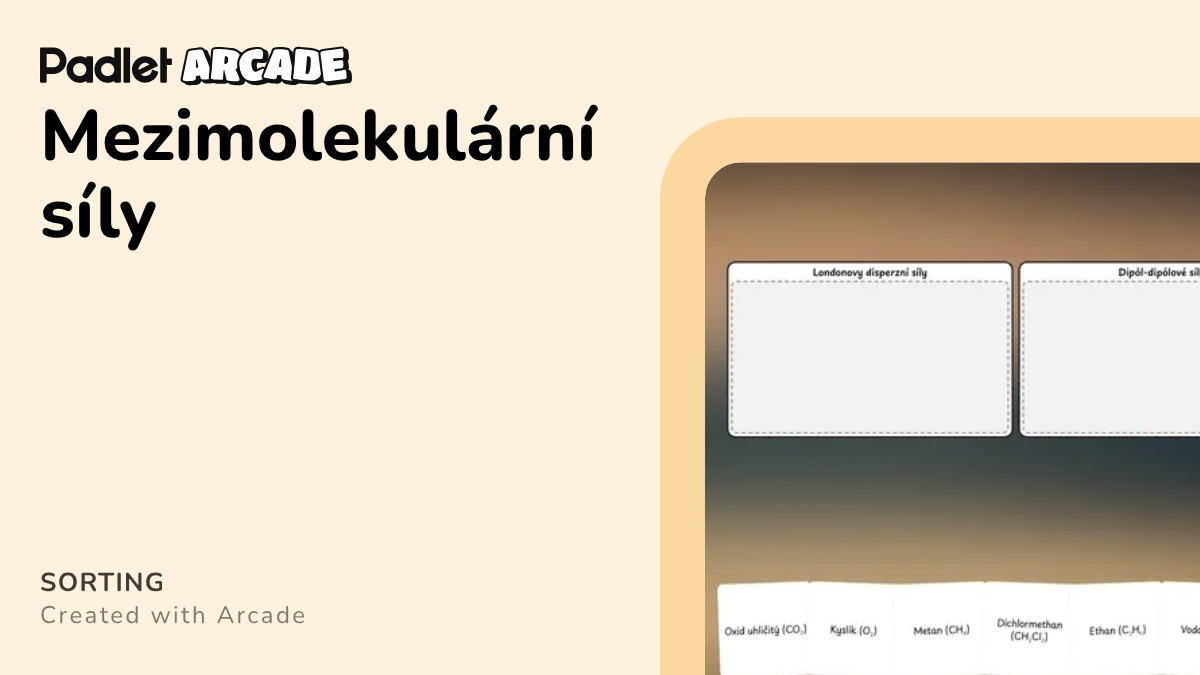 Mezimolekulární síly | Arcade