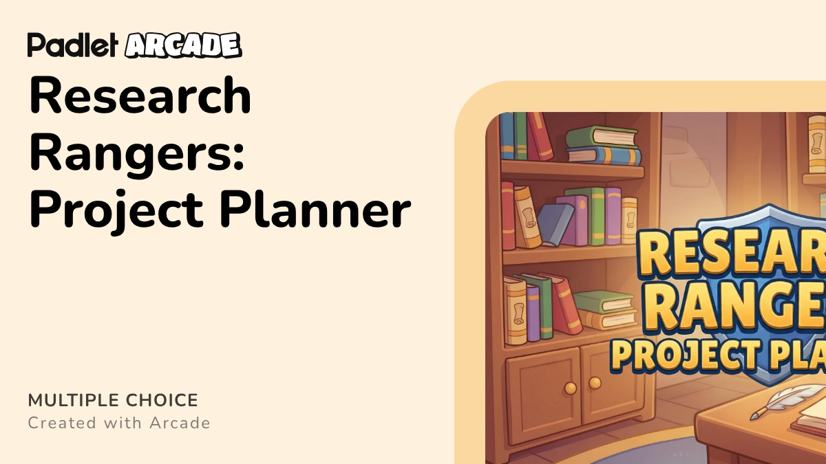 Research Rangers: Project Planner | Arcade