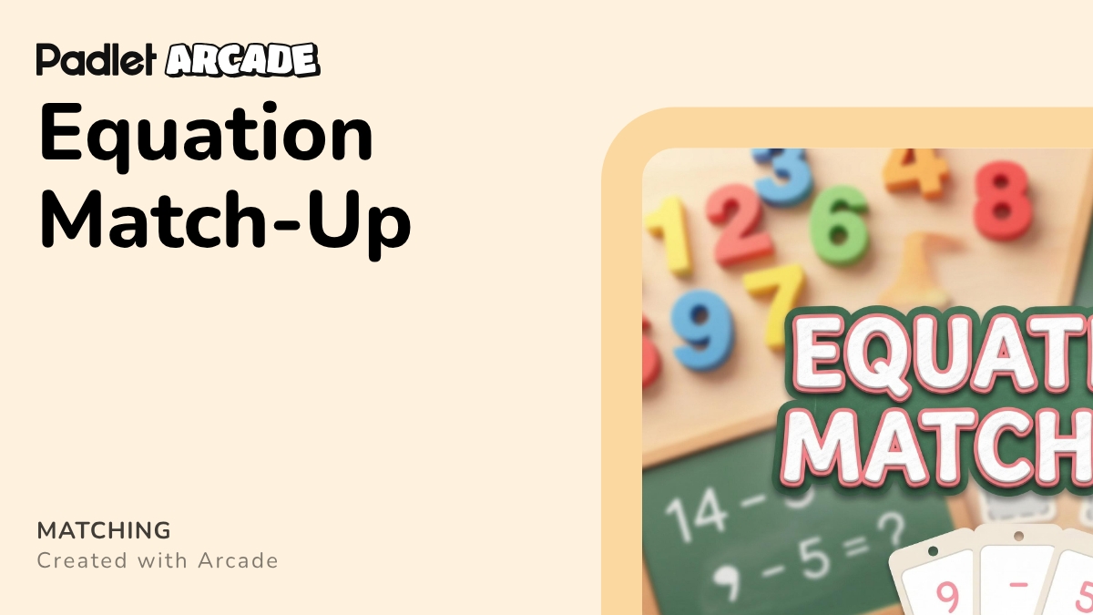Equation Match-Up | Arcade