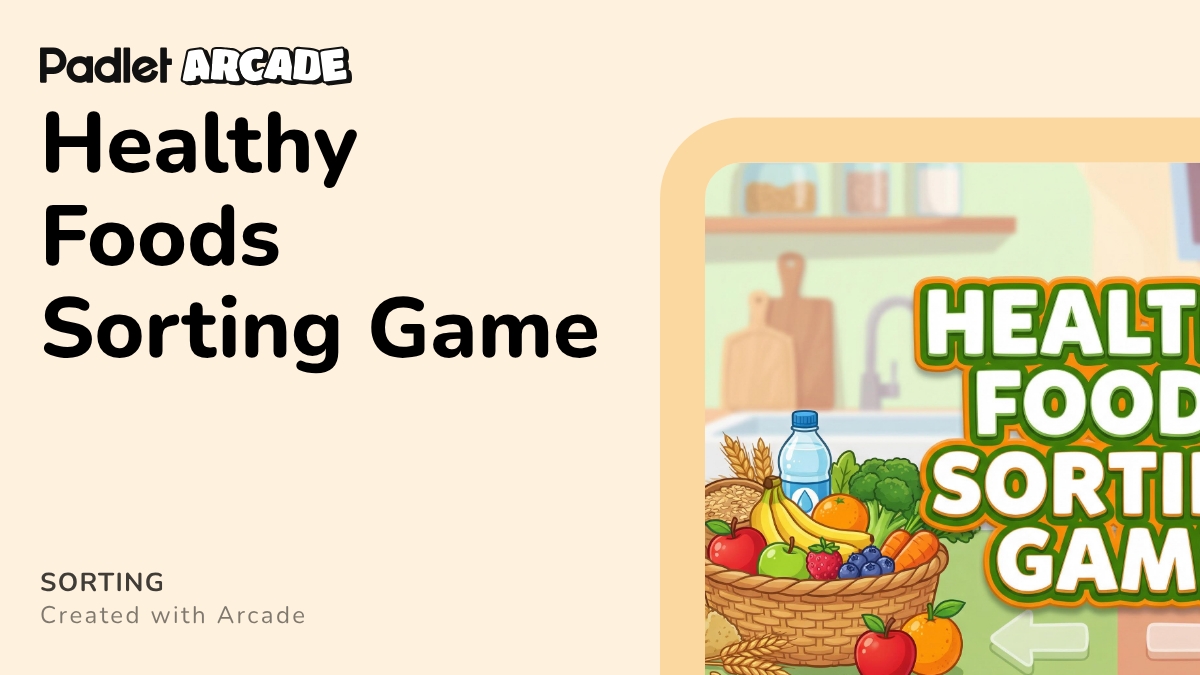 Healthy Foods Sorting Game | Arcade