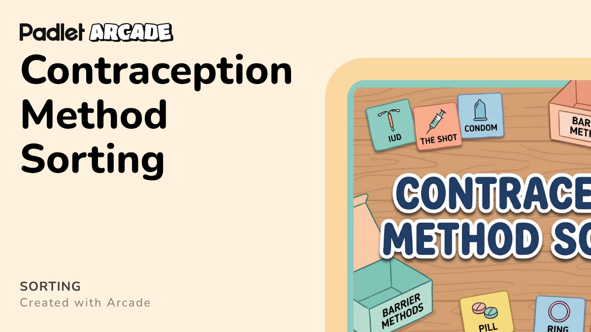 Contraception Method Sorting | Arcade