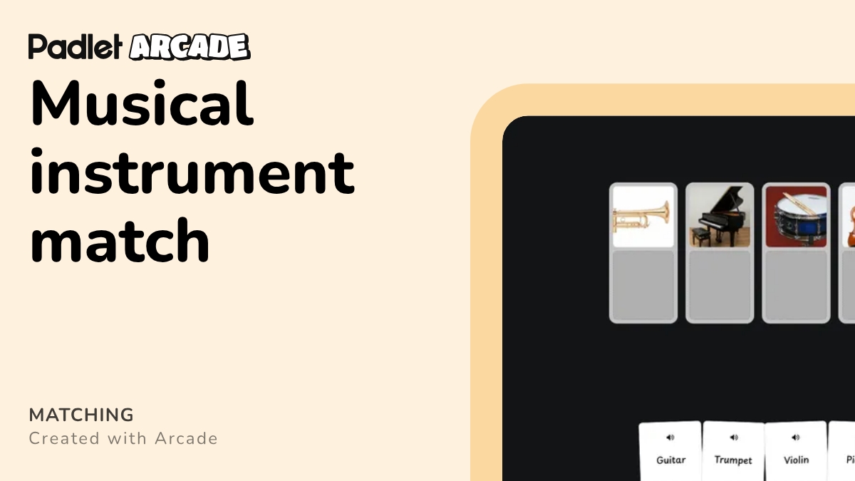 Arthur Instruments Match Musical instrument match | Arcade