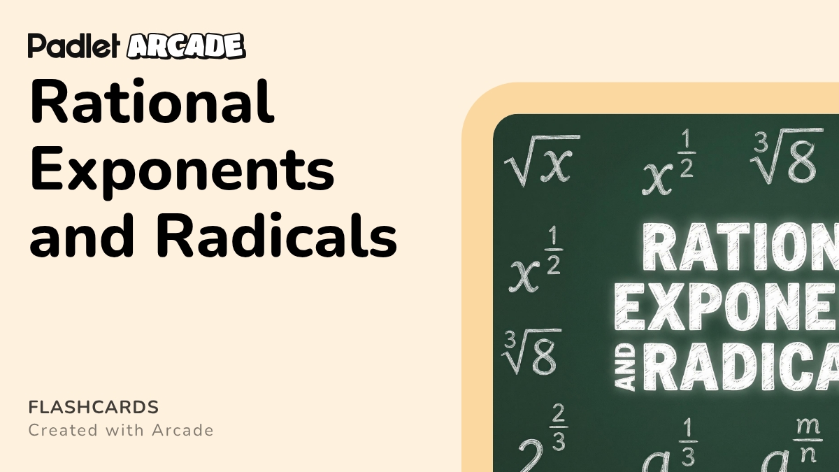 Radical Vs Rational Graph Rational Exponents and Radicals | Arcade