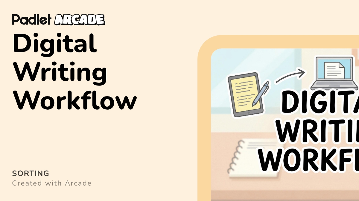 Writing Workflows Digital Writing Workflow | Arcade