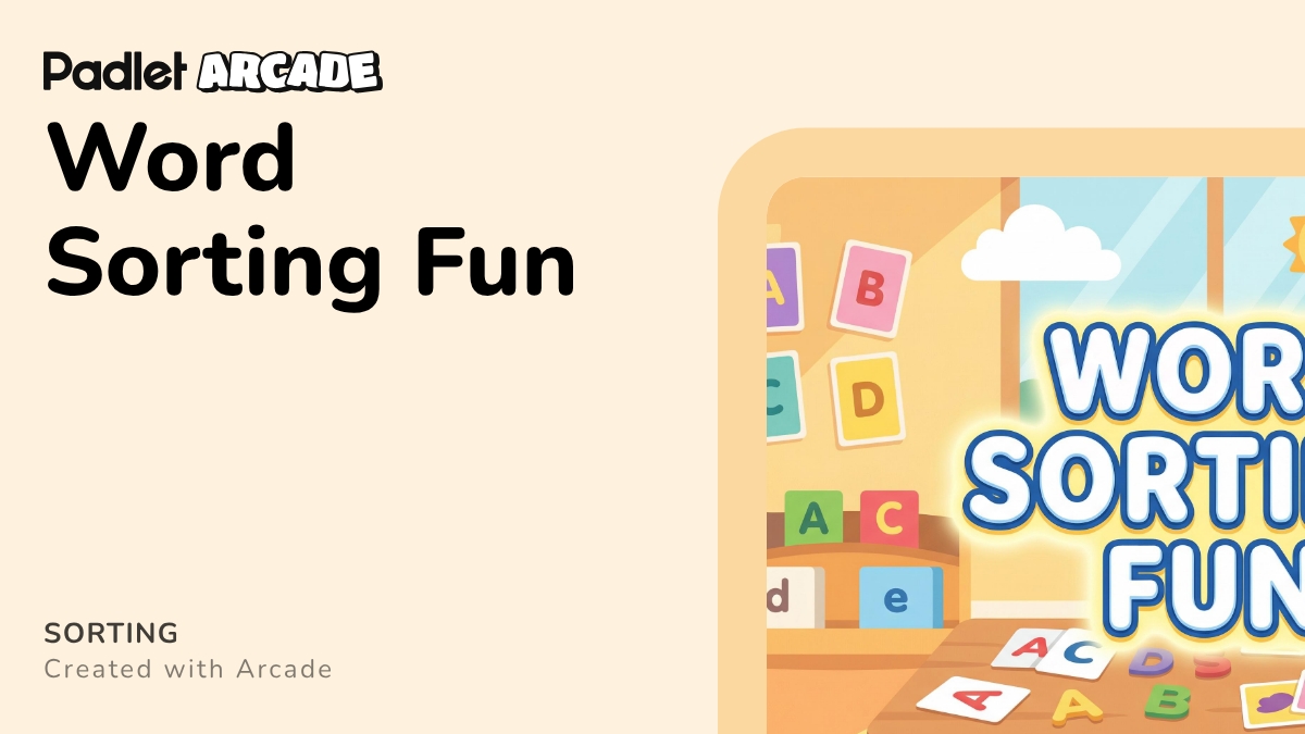Word Sort Fun Word Sorting Fun | Arcade