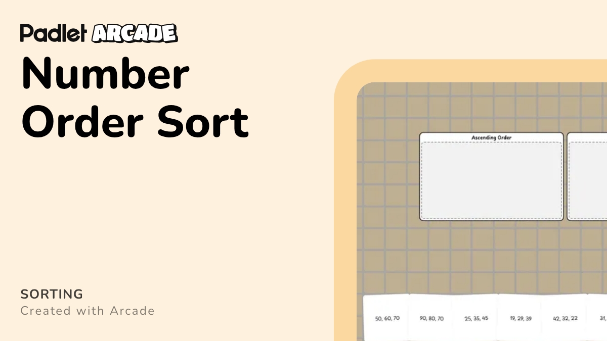 Sort Numbers Game Number Order Sort | Arcade